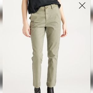 Quince Stretch Cotton Twill Girlfriend Chino Pants Olive Size 30